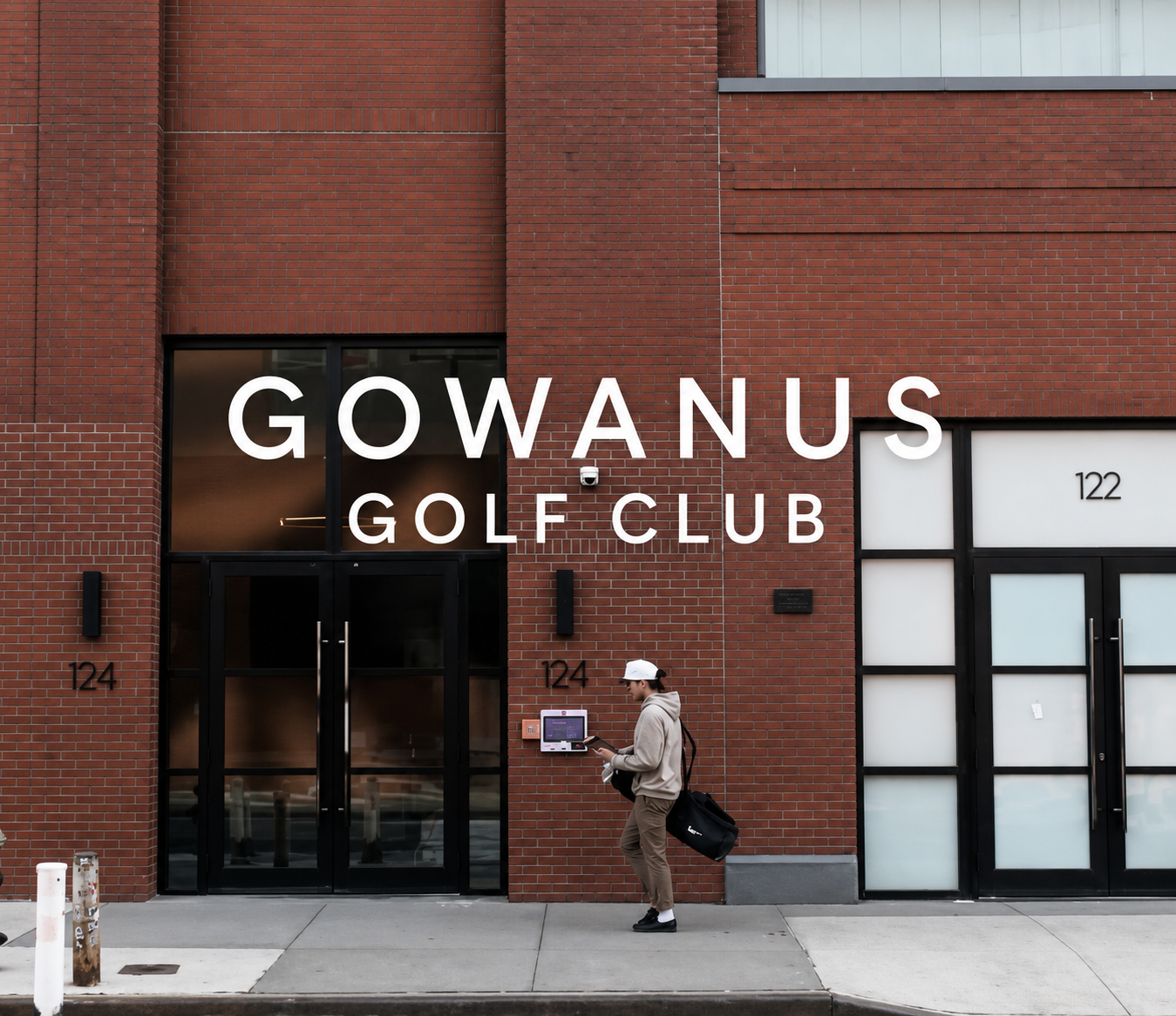 Gowanus Golf Club entrance at 124 9th Street, Brooklyn